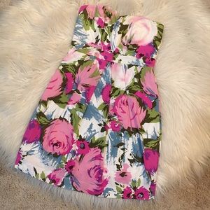 Floral Printed Spring Classic Sweetheart Dress F21